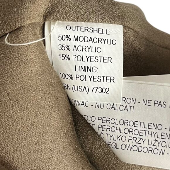 Zara Women's M Faux‎ Fur Longline Vest Beige Cream Mob Wife Aesthetic Winter - Picture 6 of 7